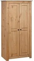 Armadio 80x50x171,5 cm in Legno Massello Pino Panama Rangecod mxl 106137