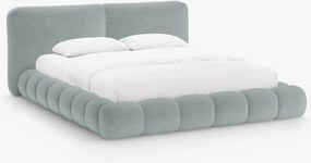 Letto imbottito Solange con contenitore in chenille Perfect Harmony – 200x200 cm
