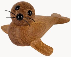 Oggetto decorativo in legno di quercia fatto a mano Baby Seal