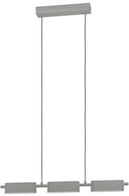 Eglo 99819 - Lampadario LED dimmerabile su corda ROVIRA 3xLED/6,7W/230V argento