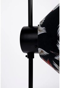 Lampada da terra nera con paralume in tessuto (altezza 158 cm) Jaylee - White Label