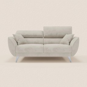 Michelangelo divano 2 e 3 posti con sedute allungabili e poggiatesta reclinabili in tessuto smacchiabile T30