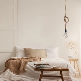 Lampadario a sospensione con filo ROPE 1xE27/12W/230V