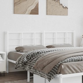 Testiera İn Metallo Bianco 180 Cm /