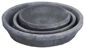 Piattini per vasi in set di 3 pezzi in terracotta ø 10 cm - Esschert Design