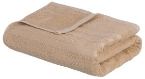 Asciugamano tipo terry beige in cotone 100x150 cm Simple – Casa Selección