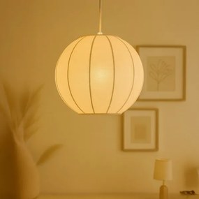 Lampadario a sospensione DANA su cavo, 1xE27/15W/230V, diam. 25 cm, bianco