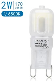 Lampadina LED G9/2W/230V 6500K - Aigostar