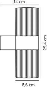 Nordlux - Applique da esterno KYKLOP 2xGU10/25W/230V IP54 marrone