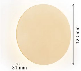 Argon 8350 - Applique a LED OREGON PLUS LED/3W/230V 3000K 12 cm oro