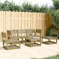 Set Divani da Giardino 5 pz in Legno Impregnato di Pino 3216974