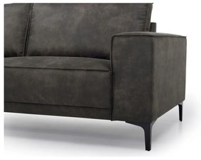 Divano angolare antracite in similpelle (angolo sinistro) Copenhagen - Scandic