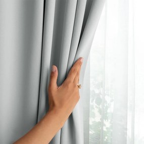 Tenda parzialmente oscurante grigio chiaro 140x175 cm Kierra – Restilo