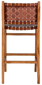 Sgabello da bar in teak marrone 101 cm Perugia - House Nordic