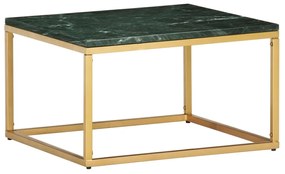 Tavolino Da Salotto Verde 60x60x35 Cm Pietra Vera Testura Marmo /