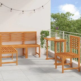 Set da pranzo da giardino in 4 pezzi - legno massello di acacia