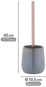 Scopino WC grigio in ceramica Sirmione – Wenko