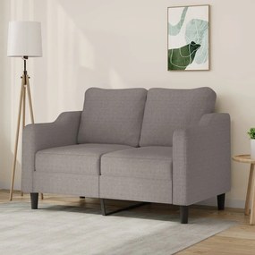 Divano A 2 Posti Tortora 140 Cm İn Tessuto /