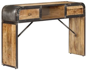 Credenza 120x30x75 Cm İn Legno Massello Di Mango /