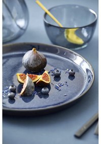 Piatto nero/blu in gres ø 27 cm Gastro Dark Blue/Black – Bitz