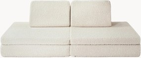 Divano da gioco componibile fatto a mano per bambini in teddy Mila