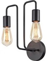 Lampada da parete Loft in Metallo Gilbert Nero