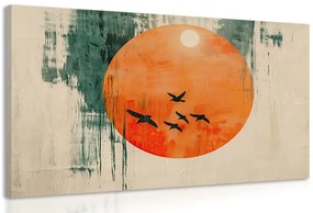 Stampa su tela – Japandi luna monumentale