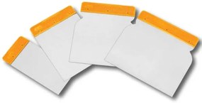 Set 4 spatole senza manico Ingco, acciaio al carbonio, 5-12 cm