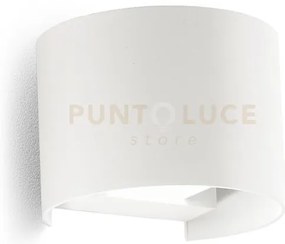 Ges870c- applique in alluminio e vetro colore bianco led 3000k 600l...