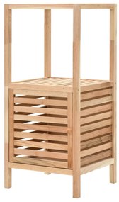 Armadietto Da Bagno İn Legno Massello Di Noce 39,5x35,5x86 Cm /
