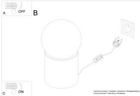 Sollux SL.1193 - Lampada da tavolo BOOMO 1xG9/8W/230V