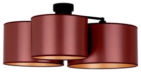 Duolla - Lampadario a plafone ROLLER TRIO SHINY 3xE27/15W/230V rame/oro