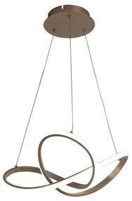 Lampadario Design Smilla champagne perlato, in alluminio, D. 60 cm