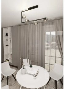 Lampadario a sospensione con supporto rigido SOMA 4xE14/10W/230V nero/grigio