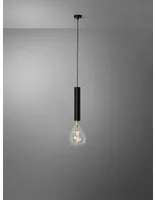 Lampada a sospensione in alluminio nera luce A165 810027