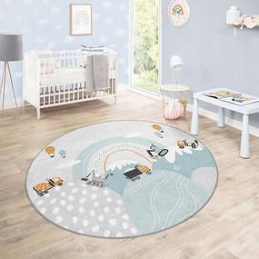 Tappeto per bambini lavabile ø120 cm Snowy Hills – Mila Home