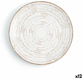 Piatto Piano Ariane Tornado Ceramica Bicolore (Ø 21 cm) (12 Unità)