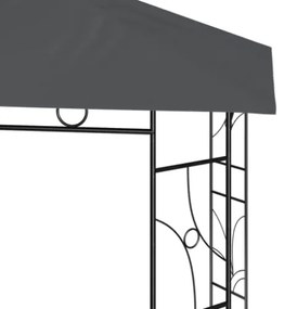 Gazebo 3x3x2,7 m Antracite 160 g/m²