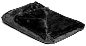Coperta in micropush nero, 150 x 200 cm - My House