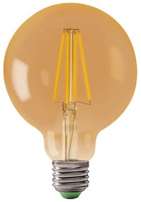 Lampadina LED LEDSTAR AMBER G80 E27/8W/230V 2200K