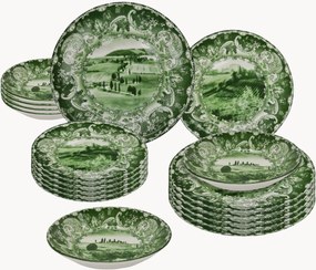 Servizio di piatti in ceramica Bolgheri, 6 persone, set da 18
