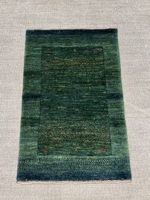 Loribaft Tappeto persiano 90 x 60 Verde (Iran) Annodato A Mano