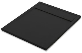 Piatto doccia SENSEA in resina Neo L 70 x L 90 x H 3 cm nero opaco effetto pietra