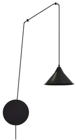 Lampadario a sospensione con filo ABRAMO 1xE27/15W/230V nero