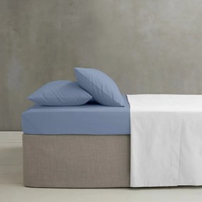 Lenzuolo con angoli blu in percalle 90x190 cm Easy Iron Percale – Catherine Lansfield