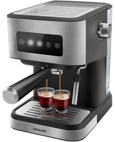 Sencor - Macchina da caffè espresso a leva 1050W/230V nero/cromo satinato
