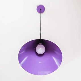 Lampadario a sospensione con cavo ETNA II 1xE27/15W/230V Ø 25 cm, viola