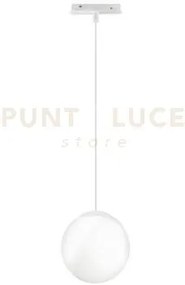 Sospensione per binario magnetico e sfera d.15cm bianco led 3000k 6...
