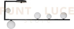 Birds lampadario a soffitto 5 luci attacco g9 ottone nero e diffuso...