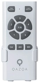 Ventilatore da soffitto nero 132 cm con LED dimmerabile con telecomando - Sofia